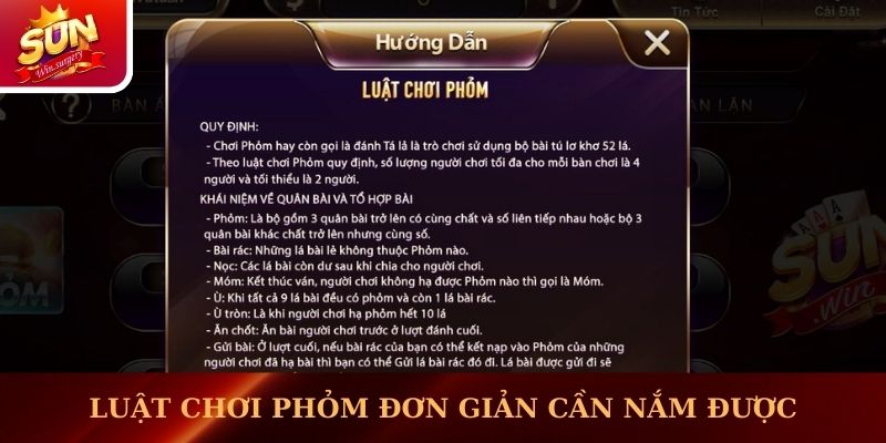 Luật chơi Phỏm đơn giản cần nắm được